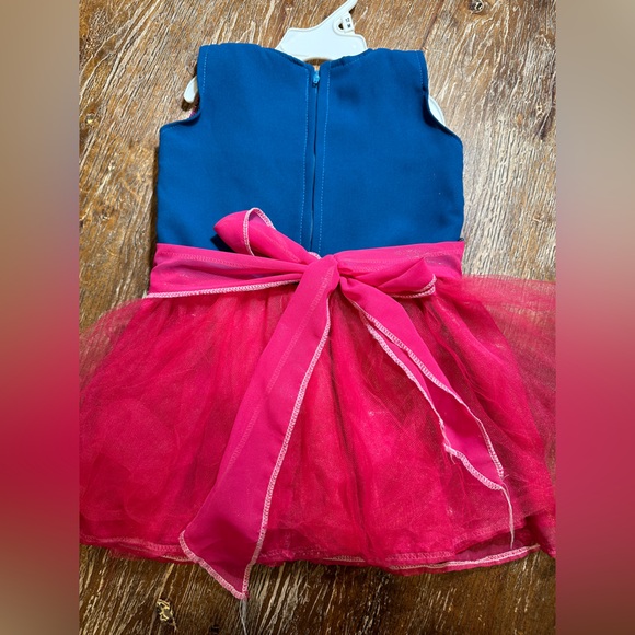 Customized Palestinian embroidery tatreez little girl dress thobe tutu w bow - Picture 3 of 4